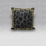 Cuscino Leopard Chain black Philipp Plein