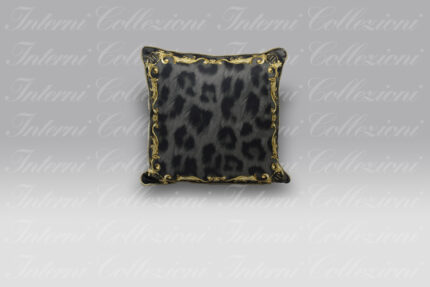 Cuscino Leopard Chain black Philipp Plein