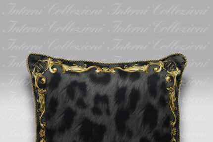 Cuscino Leopard Chain black Philipp Plein