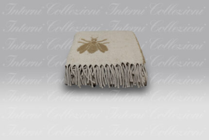 Plaid Doria avorio-cammello Mastro Raphael