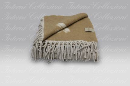 Plaid Doria avorio-cammello Mastro Raphael