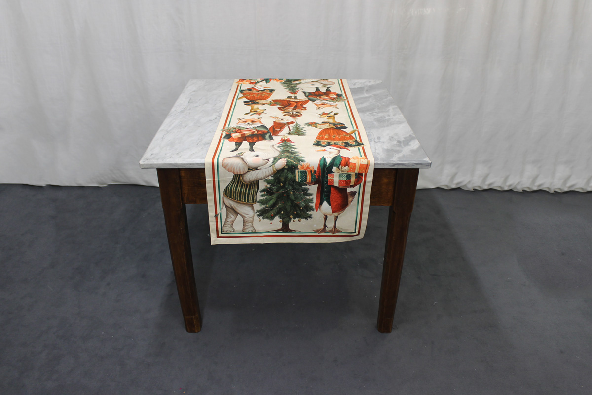 Runner Artissima 4009 Happy Christmas Tag House (1) Runner Artissima 4009 Happy Christmas Tag House