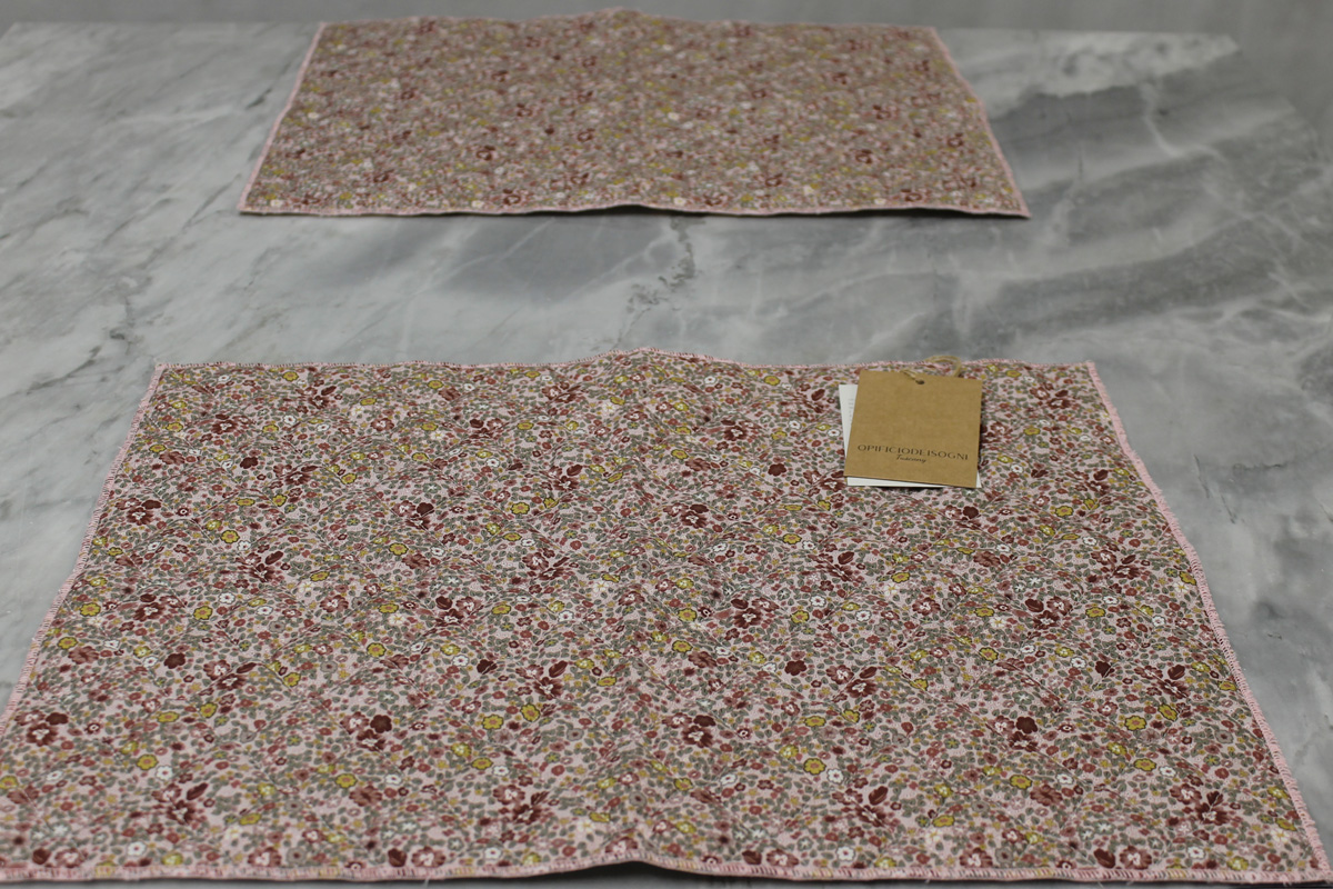 Set 2 tovagliette Aurora rosa Opificio dei Sogni