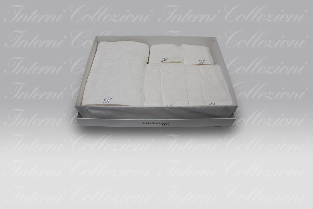 Set Spugna 5 Pezzi Samira bianco Blumarine (1) Set Spugna 5 Pezzi Samira bianco Blumarine