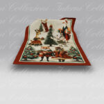 Strofinaccio Artissima 4009 Happy Christmas rosso Tag House