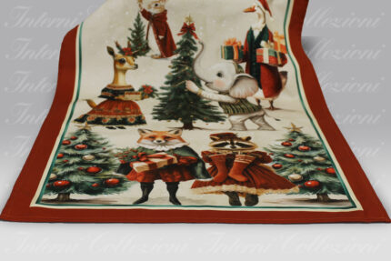 Strofinaccio Artissima 4009 Happy Christmas rosso Tag House