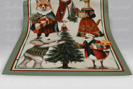 Strofinaccio Artissima 4009 Happy Christmas verde Tag House