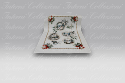 Strofinaccio Merry Christmas Frozen cerchio Tessitura Randi