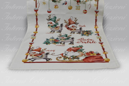 Strofinaccio Merry Christmas Rudolf Tessitura Randi