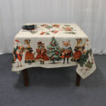 Tovaglia Artissima 4009 Happy Christmas Tag House