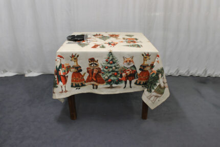 Tovaglia Artissima 4009 Happy Christmas Tag House