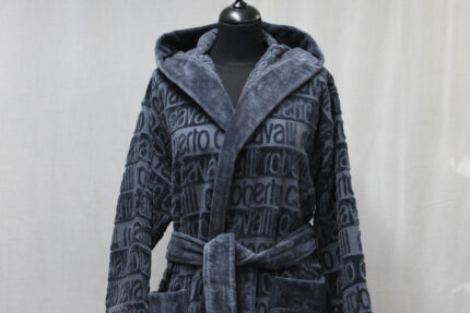 Accappatoio Written grey Roberto Cavalli