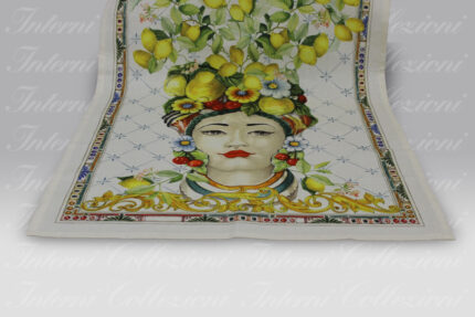 Canovaccio Zagara-donna Tessitura Toscana Telerie