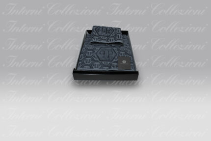 Coppia Asciugamani Hexagon grey Philipp Plein