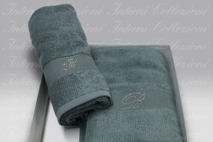 Coppia Asciugamani Risveglio pavone Blumarine