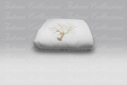 Quilt Corallomania Satin bianco ricamo beige-terra Mastro Raphael