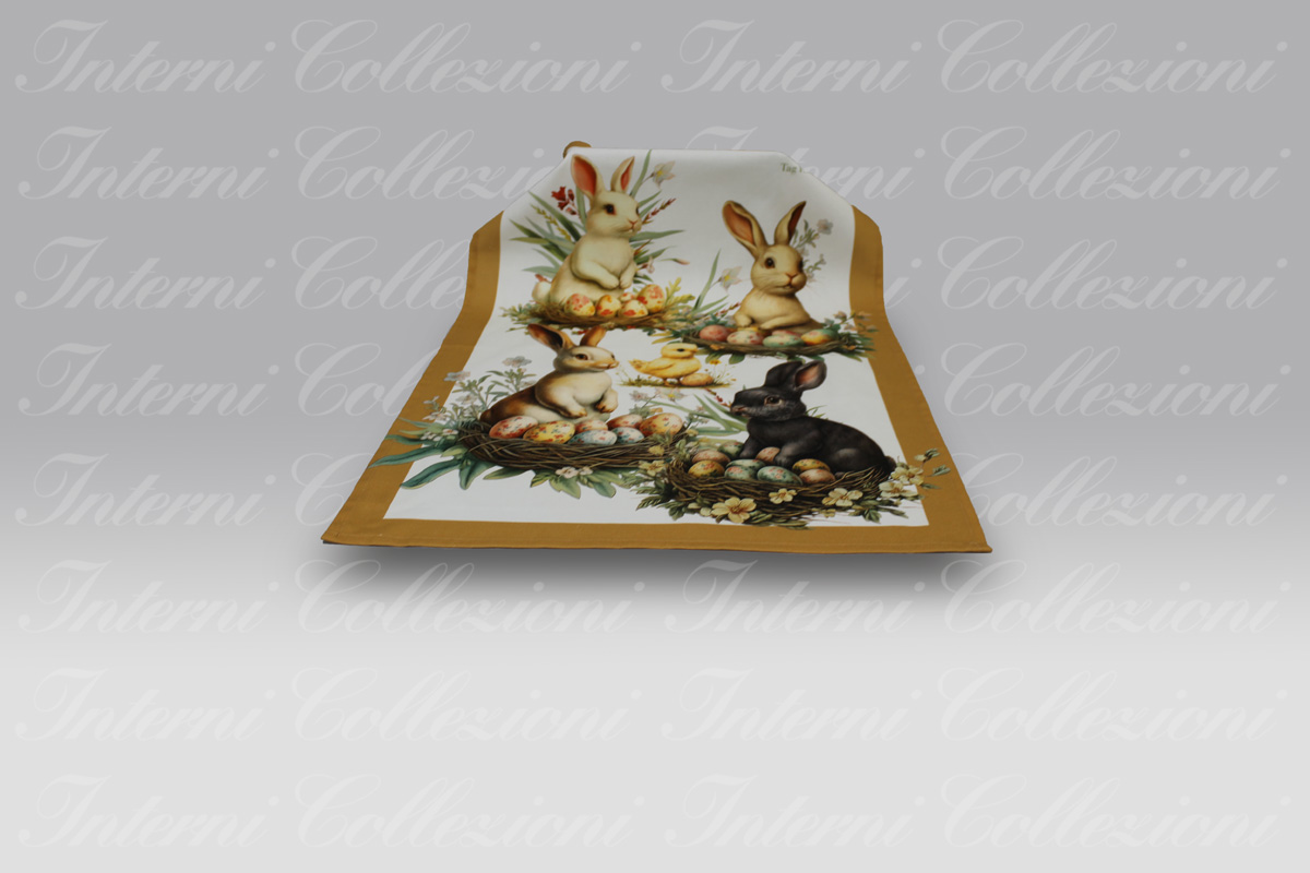 Strofinaccio Artissima Pasqua 4016 arancio Tag House