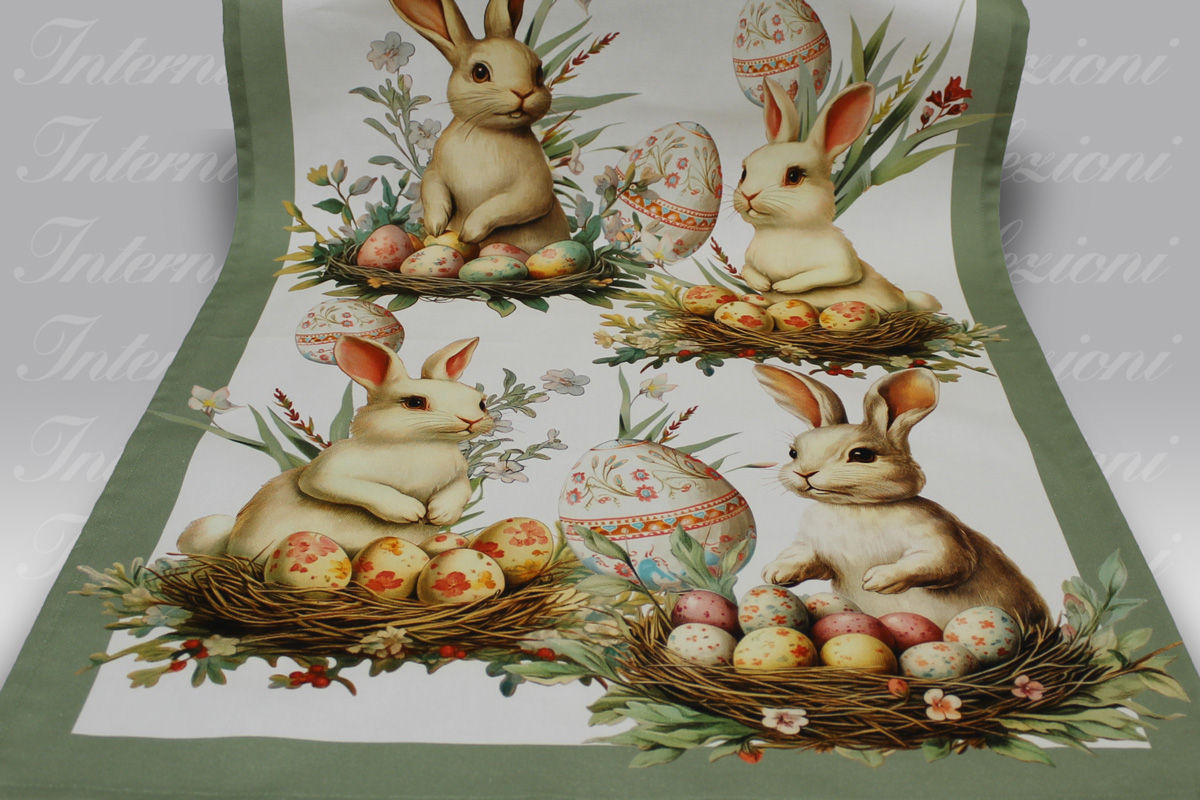 Strofinaccio Artissima Pasqua 4016 verde Tag House