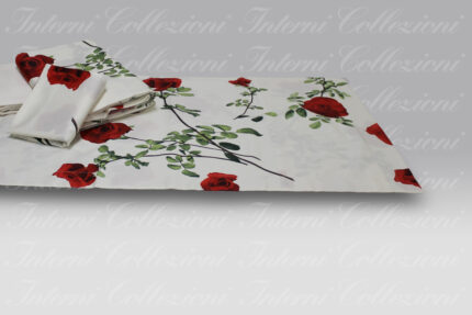Completo Letto Baccarat rosso Signoria Firenze