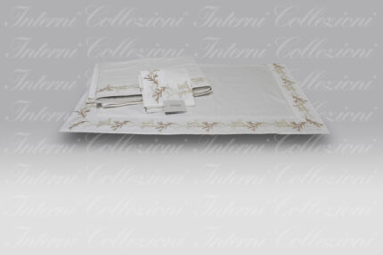 Completo Letto Corallomania bianco-beige-terra Mastro Raphael