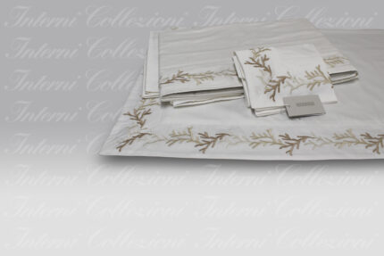 Completo Letto Corallomania bianco-beige-terra Mastro Raphael