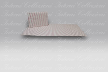 Parure Letto Azimut 9999 bianco-rosso Bossi Casa