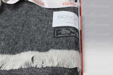 Plaid Alpi grigio piombo Signoria Firenze