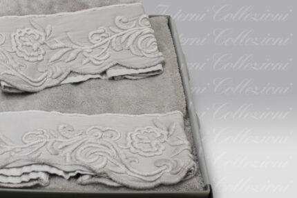Coppia Spugna 1+1 Dune Merveille grigio perla Mastro Raphael