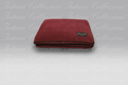 Plaid-Coperta Cervinia borgogna Cavalieri