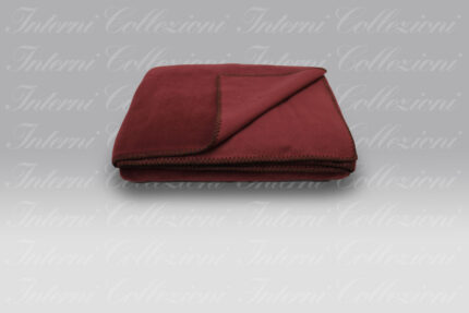 Plaid-Coperta Cervinia borgogna Cavalieri