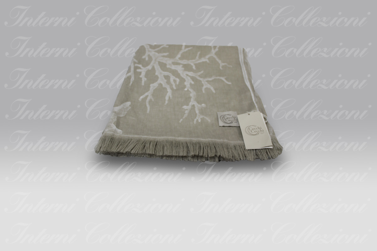 Plaid Corallina bianco-naturale Cecchi e Cecchi Agolab (1) Plaid Corallina bianco-naturale Cecchi e Cecchi Agolab