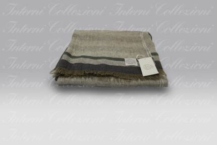 Plaid Daloa denim-ecrù-smeraldo Cecchi e Cecchi Agolab