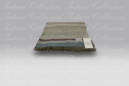 Plaid Daloa lago-ecrù-viola Cecchi e Cecchi Agolab