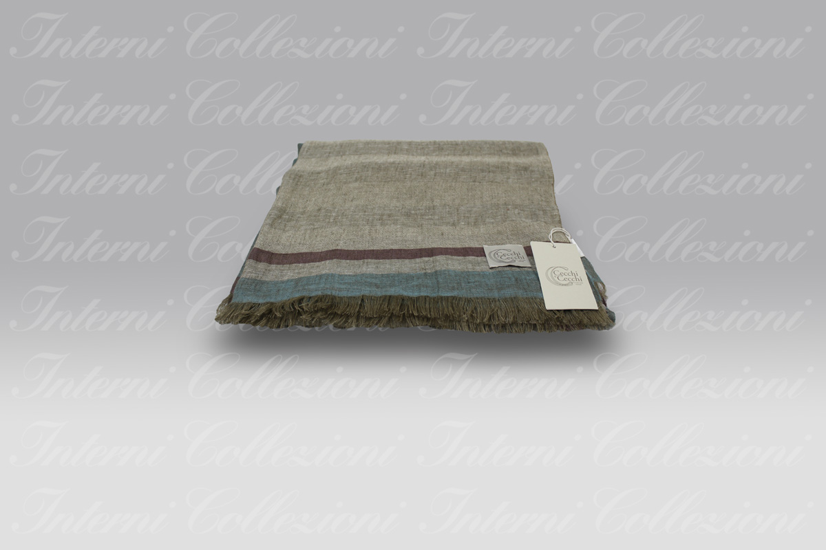Plaid Daloa lago-ecrù-viola Cecchi e Cecchi Agolab (1) Plaid Daloa lago-ecrù-viola Cecchi e Cecchi Agolab