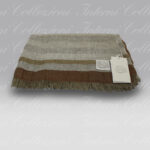 Plaid Daloa mattone-ecrù-legno Cecchi e Cecchi Agolab