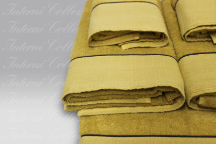 Set Spugna 5 pezzi Piper ocra David Home Collection