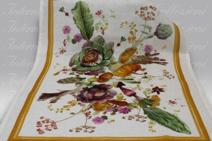 Strofinaccio Hortus-arancio Tessitura Toscana Telerie